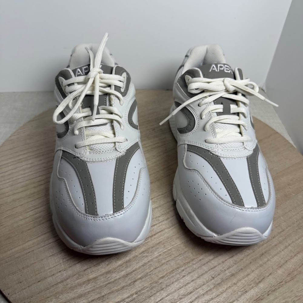Apex Men’s Walking Shoes US 10.5 X-Wide White Gray NWOT Comfort - Picture 2 of 7